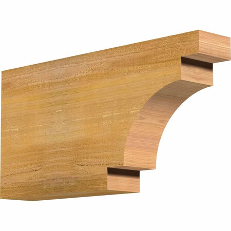 Ekena Millwork Mediterranean Rough Sawn Rafter Tail, Western Red Cedar, 4"W x 12"H x 24"L RFT04X12X24MED00RWR